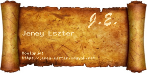 Jeney Eszter névjegykártya